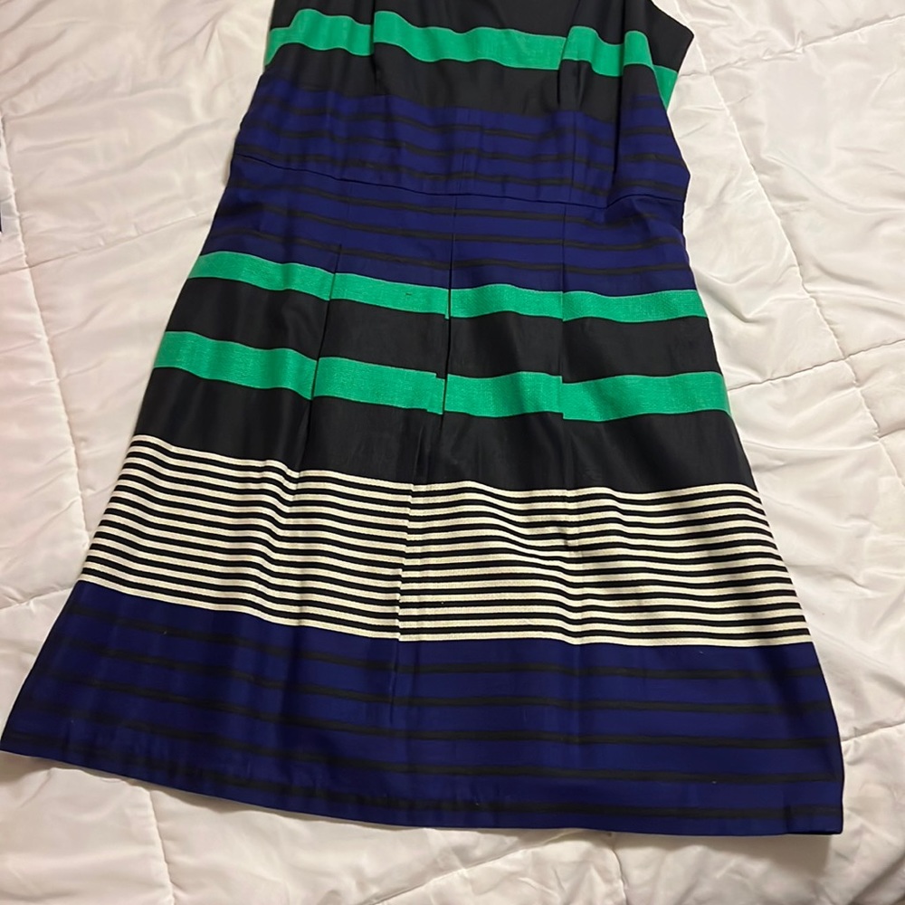Multi colored stripe Loft dress Size 6 sleeveless